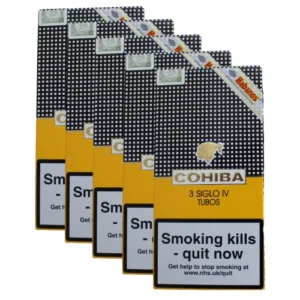 Buy Cohiba Siglo IV Tubed Cigar 5 x Pack of 3 (15) Bundle Deal Online South East England