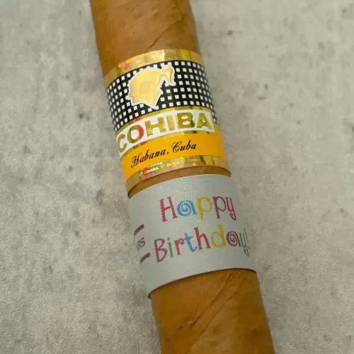 Buy Cohiba Robustos Cigar – 1 Single (Happy Birthday Band)