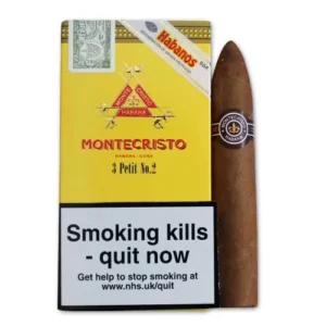 Buy Montecristo Petit No. 2 Cigar Pack of 3 in the UK online