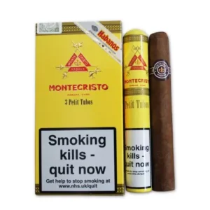 Buy Montecristo Petit Tubos Cigar Pack of 3 in the UK online