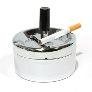Angelo | Spinner Ashtray High Polished Chrome | 9cm